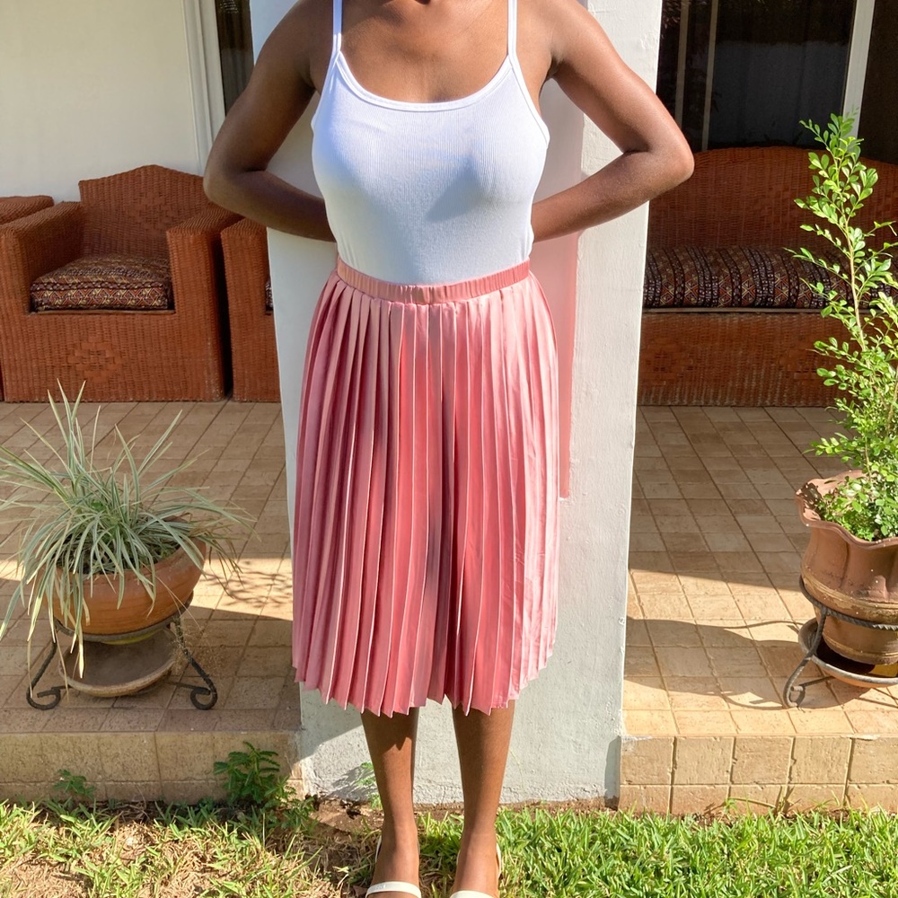 Pleated Pink Skirt